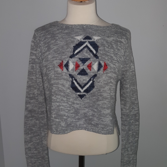 Bluecrush women's Cropped long sleeve sweater Size L - Picture 6 of 16